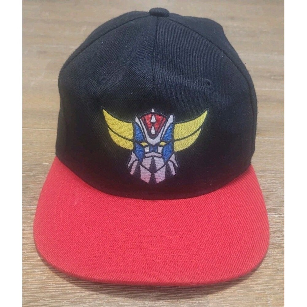 UFO Robot Grendizer Hat Black & Red Dynamic Planning Adjustable Strap Cap